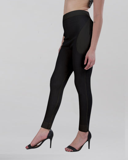 Black Woven Kurti Pant (Buy 1 & Get 1 Free)