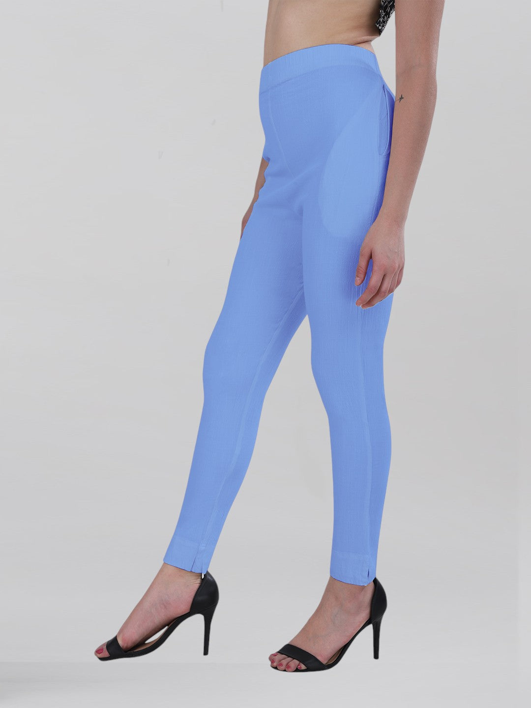 Sky blue Woven Kurti Pant (Buy 1 & Get 1 Free)