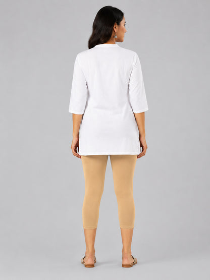 Pear Bleeze Viscose Capri Leggings