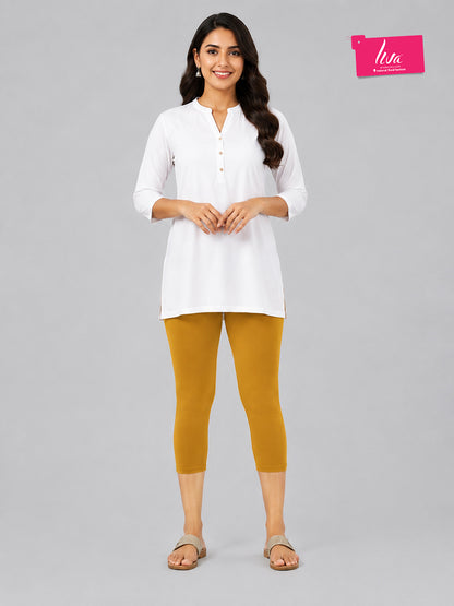 Phantom Honey Viscose Capri Leggings