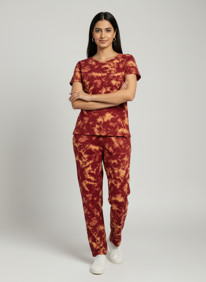 Printed Pyjama Co-ord Set
