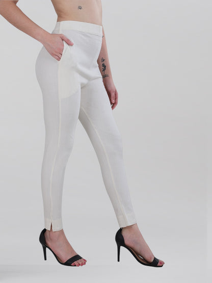 Cream Woven Kurti Pant (Buy 1 & Get 1 Free)
