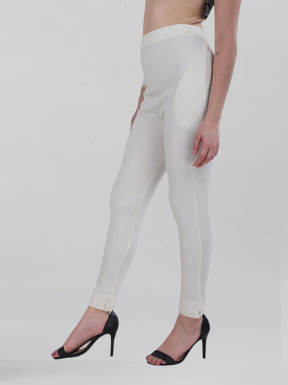 Cream Woven Kurti Pant (Buy 1 & Get 1 Free)