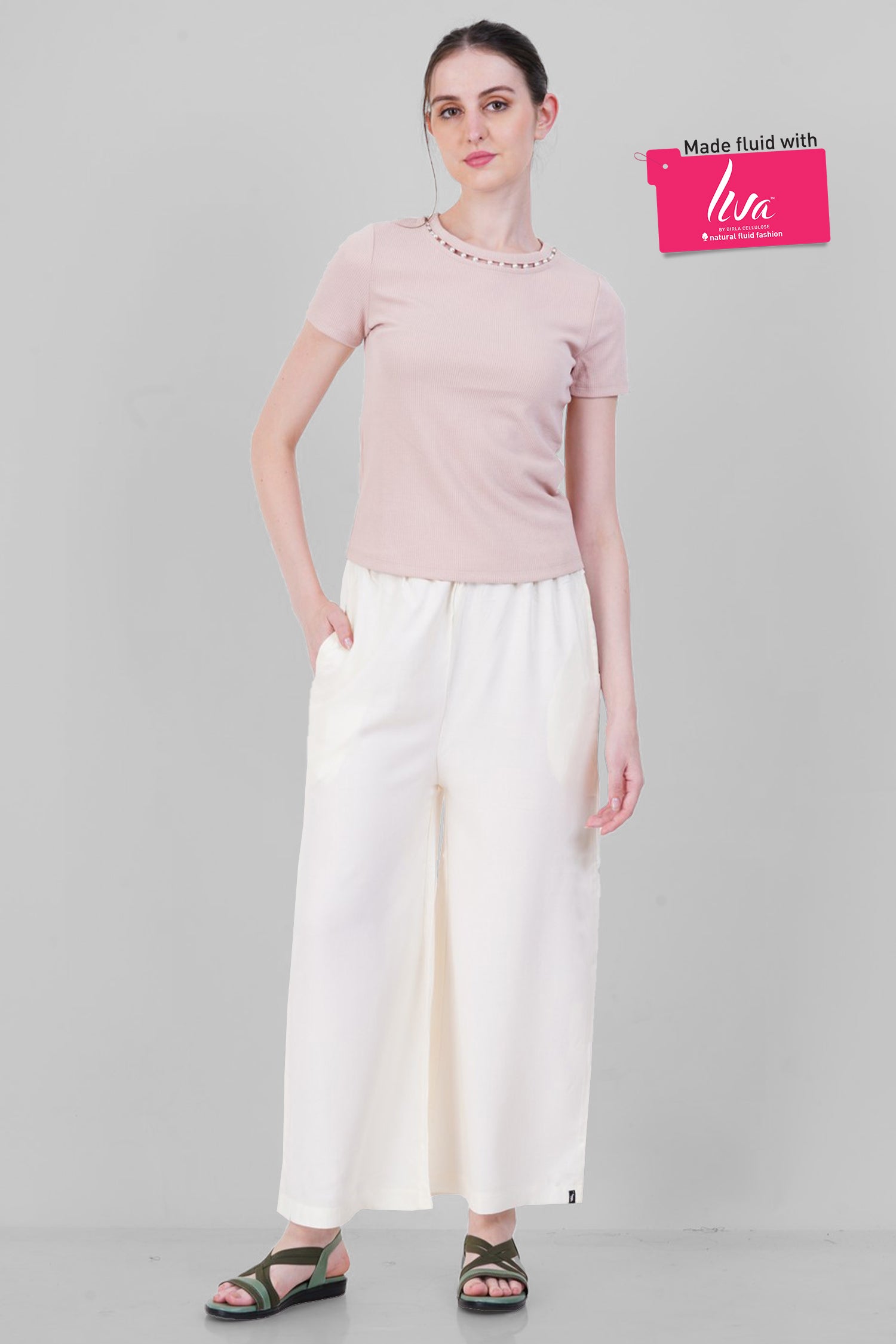 Pearl Blaze Rayon Palazzo