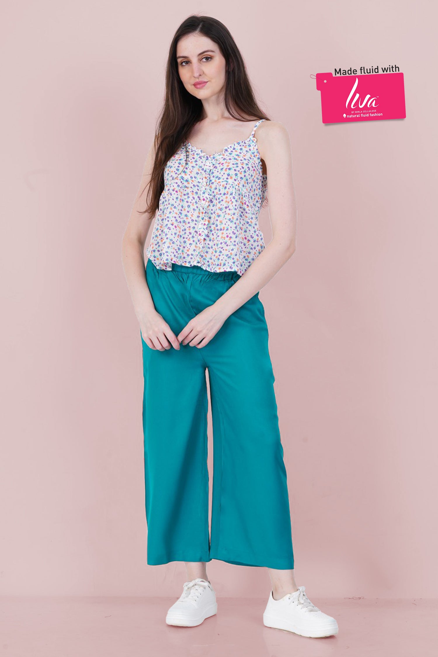 Soul Blue Rayon Palazzo