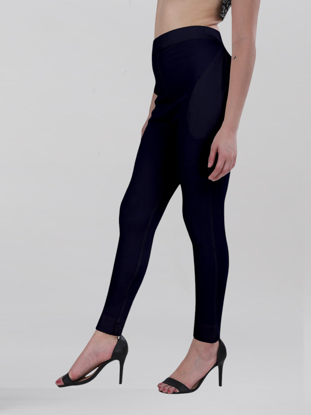 Navy Woven Kurti Pant (Buy 1 & Get 1 Free)
