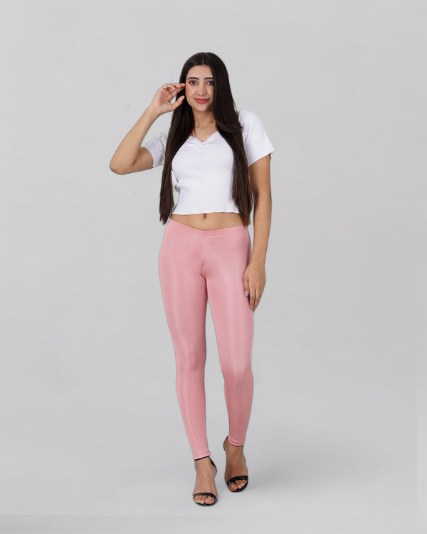 Rose Gold Delight Shimmer Leggings