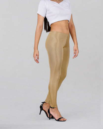 Gold Delight Shimmer Leggings