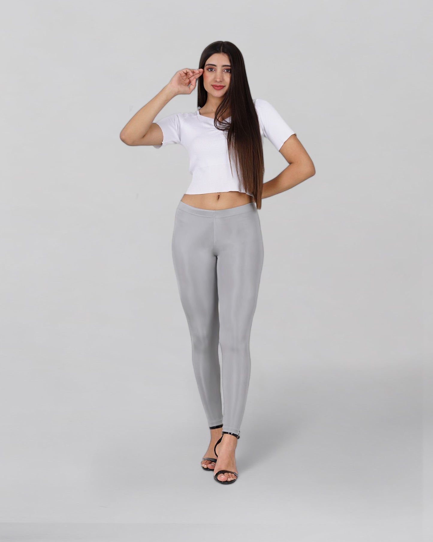 Silver Delight Shimmer Leggings