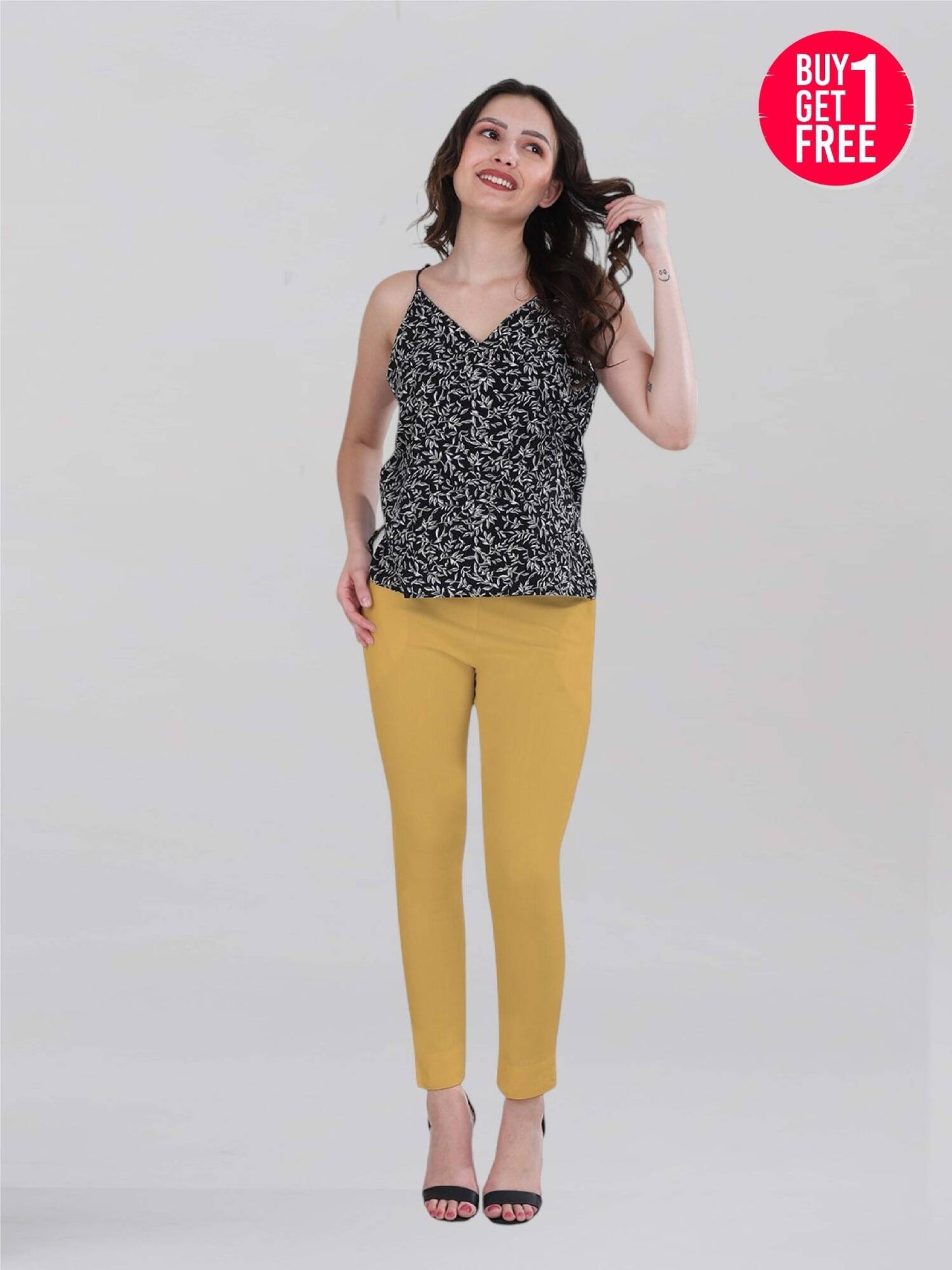 Stone Woven Kurti Pant (Buy 1 & Get 1 Free)