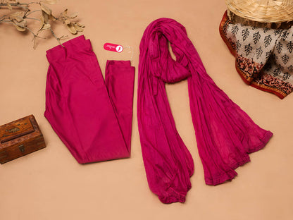 Strawberry Shimmer Ankle Leggings With Shawl