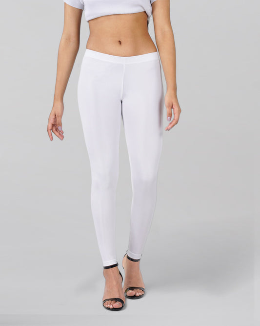 White Delight Shimmer Leggings