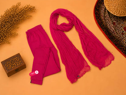 Dk Rani Ankle Leggings with Shawl Combo